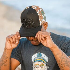 Theodore Roosevelt National Park Wild Tribute Hat Snapback Camo Trucker Bison